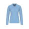 Polo manga larga mujer K257. Color azul cielo.