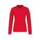 Polo manga larga mujer K257. Color rojo.
