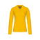 Polo manga larga mujer K257. Color amarillo.