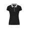 Polo mujer K259. Color negro/gris oxford.