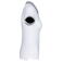 Polo mujer K259. Color blanco/gris oxford.