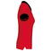 Polo mujer K259. Color rojo/negro.