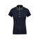 Polo contrastado mujer K261. Color azul marino/gris oscuro jaspeado.