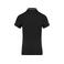 Polo contrastado mujer K261. Color negro/gris oscuro jaspeado.