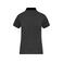 Polo contrastado mujer K261. Color gris oscuro jaspeado/negro.