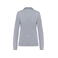 Polo piqué manga larga mujer K281. Color gris oxford/azul marino/blanco.