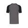 Camiseta beisbol hombre K330. Color gris pizarra/negro.