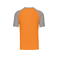 Camiseta beisbol hombre K330. Color naranja/gris claro.