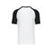 Camiseta beisbol hombre K330. Color blanco/negro.