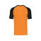 Camiseta beisbol hombre K330. Color naranja/negro.