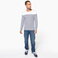 Camiseta rayas manga larga hombre K366. .