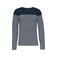 Camiseta rayas manga larga hombre K366. Color azul marino/blancas.