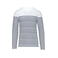 Camiseta rayas manga larga hombre K366. Color blanco/azul marino.