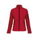 Chaqueta softshell mujer K400. Color rojo.