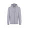 Sudadera capucha y cremallera reciclada unisex K4008. Color gris oxford.