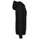 Sudadera capucha y cremallera reciclada unisex K4008. Color negro.