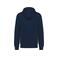 Sudadera capucha y cremallera reciclada unisex K4008. Color azul marino.