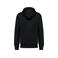 Sudadera capucha y cremallera reciclada unisex K4008. Color negro.