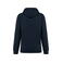 Sudadera capucha unisex K4013. Color azul marino/rojo.