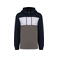 Sudadera capucha unisex K4016. Color azul marino/blanco/gris basalto.