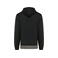 Sudadera capucha unisex K4016. Color negro/blanco/gris basalto.