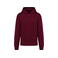 Sudadera oversize capucha unisex K4018. Color vino.