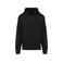 Sudadera oversize capucha unisex K4018. Color negro.