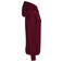 Sudadera oversize capucha unisex K4018. Color vino.
