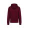 Sudadera oversize capucha unisex K4018. Color vino.