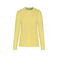 Sudadera reciclada unisex K4025. Color amarillo limón.