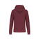 Sudadera capucha reciclado niño K4029. Color vino.