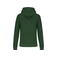 Sudadera capucha reciclado niño K4029. Color verde bosque.