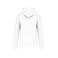 Sudadera capucha reciclado niño K4029. Color blanco.