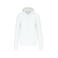 Sudadera capucha y cremallera reciclado hombre K4030. Color blanco.