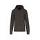 Sudadera capucha y cremallera reciclado hombre K4030. Color gris oscuro.