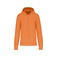 Sudadera capucha y cremallera reciclado hombre K4030. Color naranja claro.