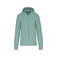 Sudadera capucha y cremallera reciclado hombre K4030. Color salvia.