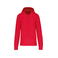 Sudadera capucha y cremallera reciclado hombre K4030. Color rojo.