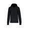 Sudadera capucha y cremallera reciclado hombre K4030. Color negro.