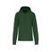 Sudadera capucha y cremallera reciclado hombre K4030. Color verde bosque.