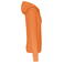 Sudadera capucha y cremallera reciclado hombre K4030. Color naranja claro.