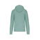 Sudadera capucha y cremallera reciclado hombre K4030. Color salvia.