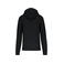 Sudadera capucha y cremallera reciclado hombre K4030. Color negro.