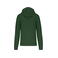 Sudadera capucha y cremallera reciclado hombre K4030. Color verde bosque.