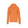 Sudadera capucha y cremallera reciclado hombre K4030. Color naranja claro.