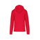 Sudadera capucha y cremallera reciclado hombre K4030. Color rojo.