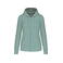Sudadera capucha y cremallera reciclado mujer K4031. Color salvia.