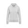 Sudadera capucha y cremallera reciclado mujer K4031. Color brezo ceniza.