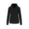 Sudadera capucha y cremallera reciclado mujer K4031. Color negro.