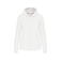 Sudadera capucha y cremallera reciclado mujer K4031. Color blanco.